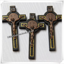 Religious Wood Cross / Jesus / Catholic Small Wood Cross (IO-cw034)